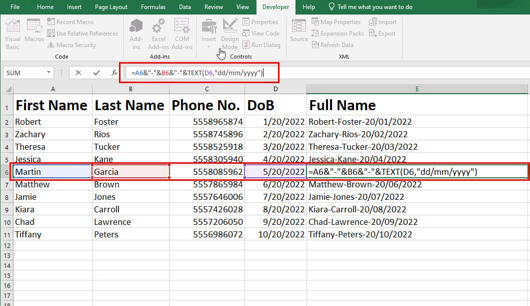 كيفية الجمع بين عمودين في Excel: أفضل 5 طرق