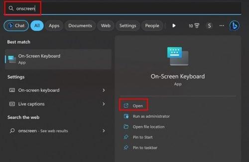 Como ativar/desativar o teclado na tela para Windows 11