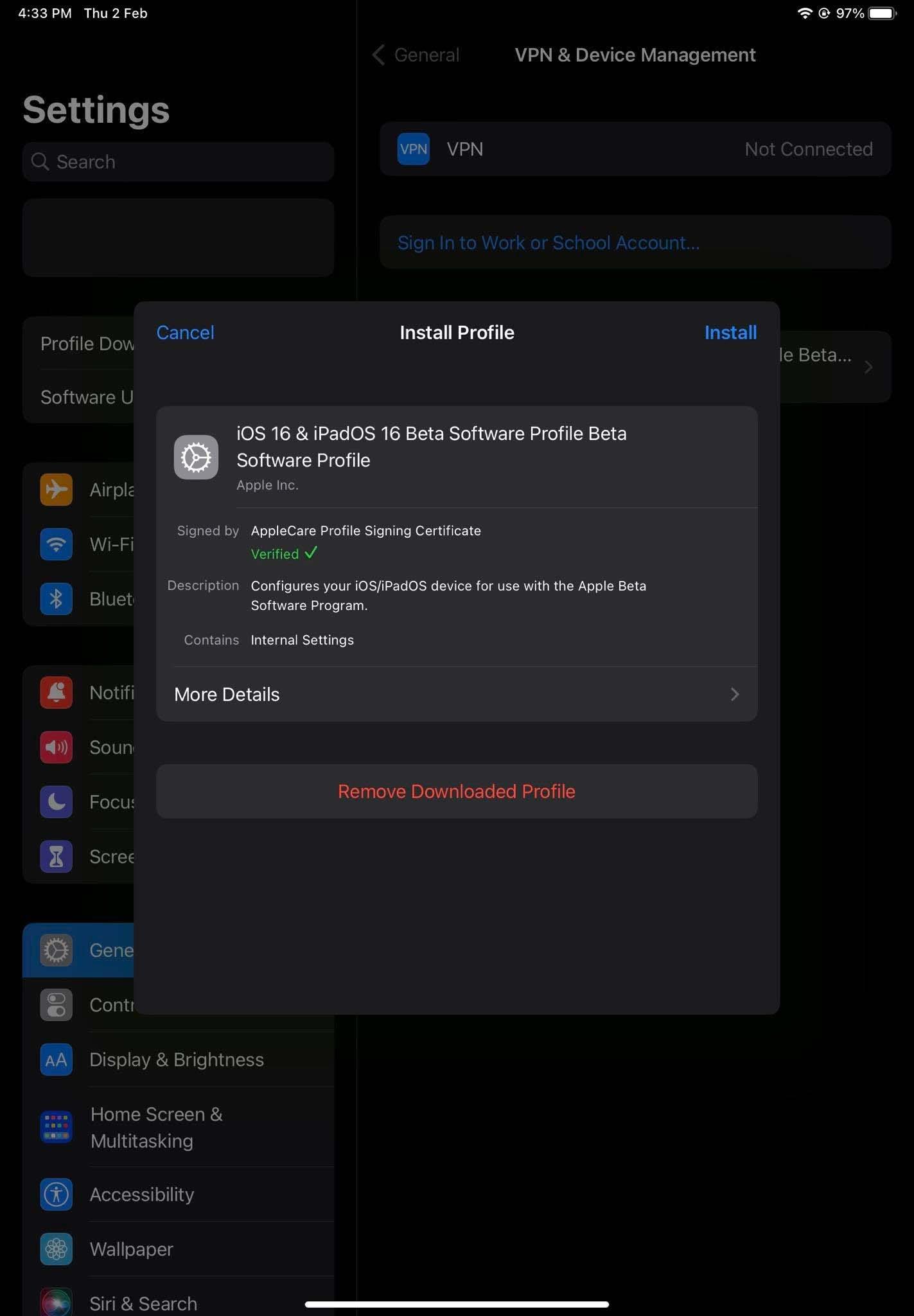 iPhoneまたはiPadでiOS 16 Beta 3をダウンロードする方法