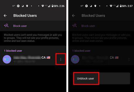 Comment bloquer et débloquer quelqu'un sur Telegram