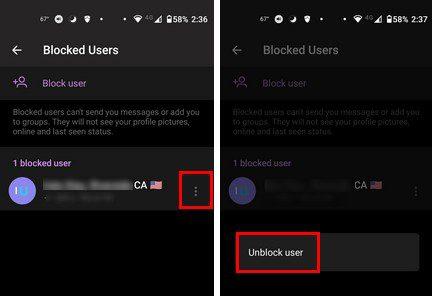 Come bloccare e sbloccare qualcuno su Telegram