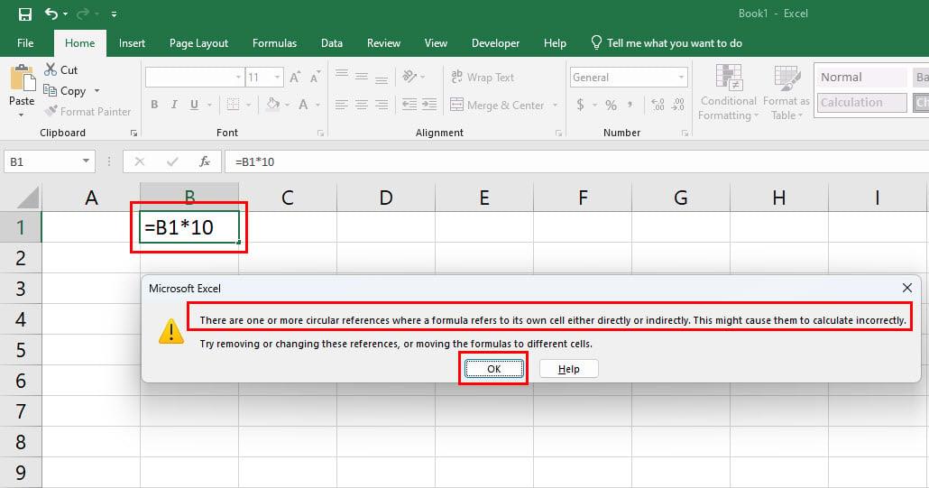Jak znaleźć odwołania cykliczne w programie Excel, aby uniknąć błędnych danych