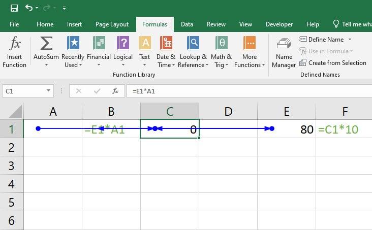 잘못된 데이터를 피하기 위해 Excel에서 순환 참조를 찾는 방법