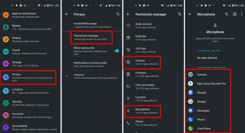 Android 11: como ver quais aplicativos têm acesso ao microfone e à câmera