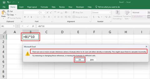 Come trovare riferimenti circolari in Excel per evitare dati errati