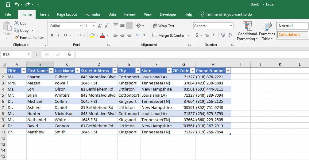 So drucken Sie Etiketten aus Excel mit MS Word Seriendruck