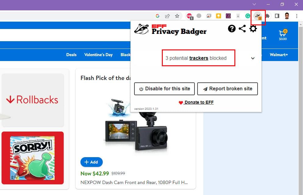 Jak używać rozszerzenia Privacy Badger do przeglądarki Chrome, aby zatrzymać moduły śledzące sieć