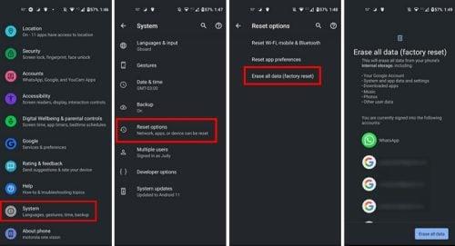 Comment réinitialiser votre téléphone Android 11 en usine