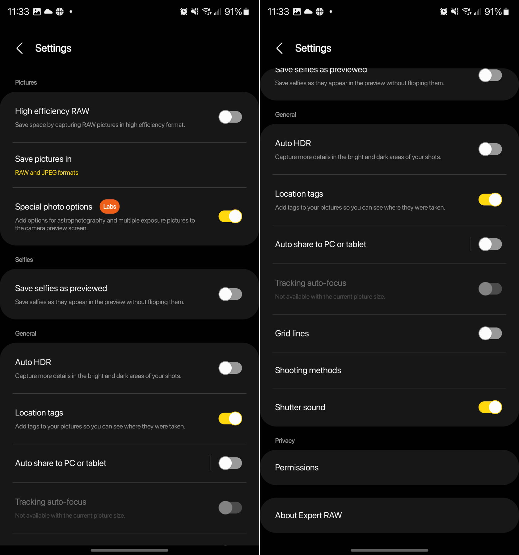 Expert RAW gebruiken op Galaxy S23