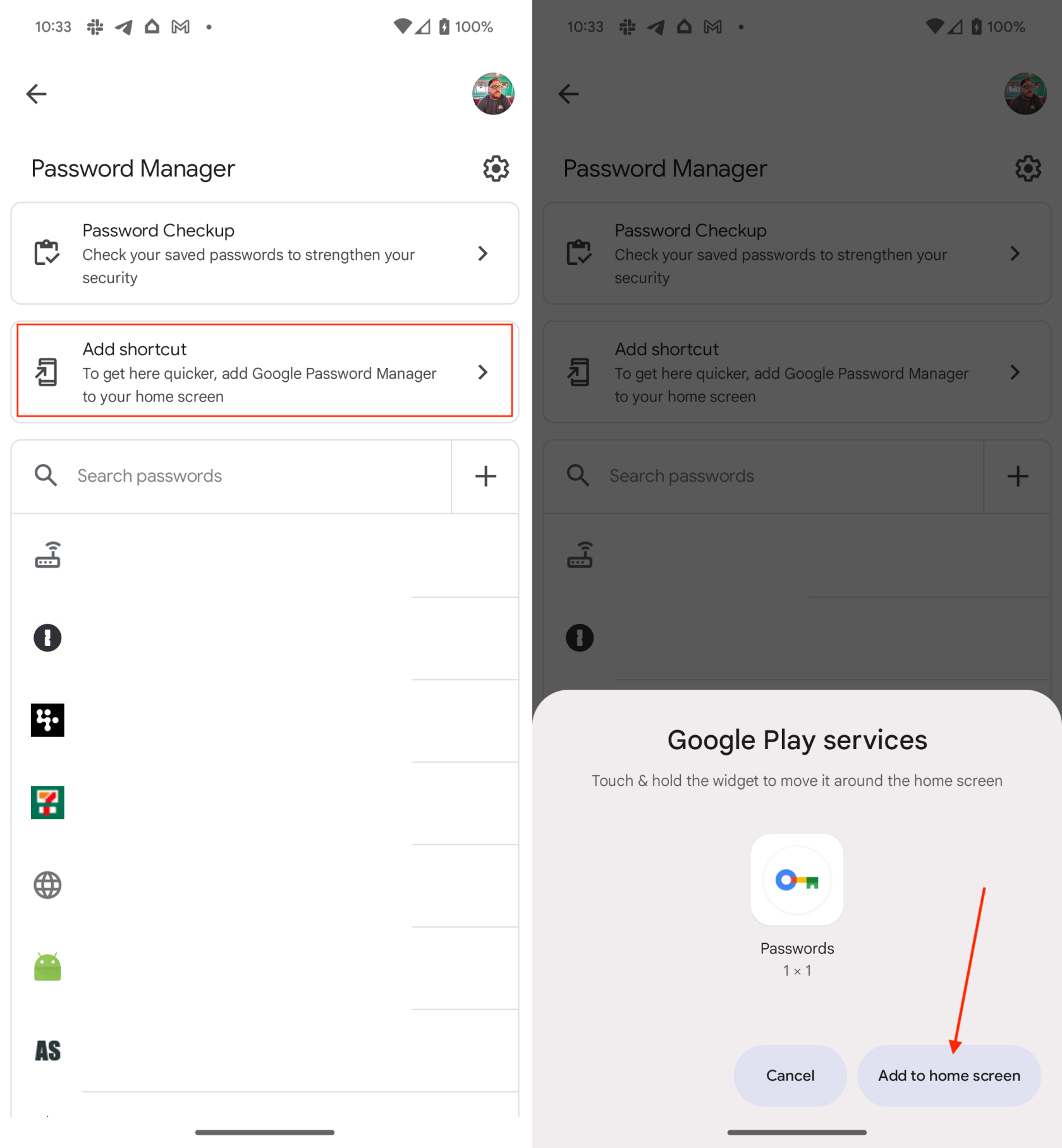 Hoe Chrome Password Manager aan het startscherm toe te voegen