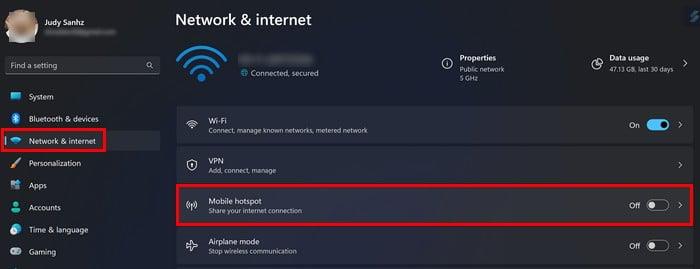 Windows 11: WiFi ホットスポットを作成する方法