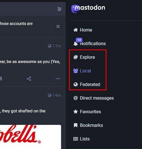 Mastodon: كيفية البحث عن المشاركات والأشخاص