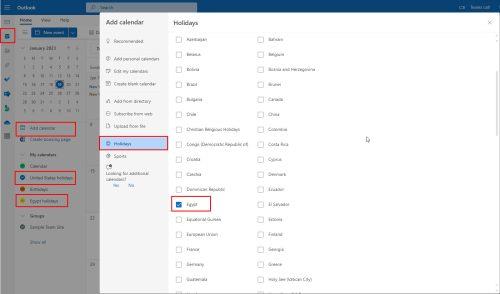 So fügen Sie Feiertage zum Outlook-Kalender unter Windows und Web App hinzu