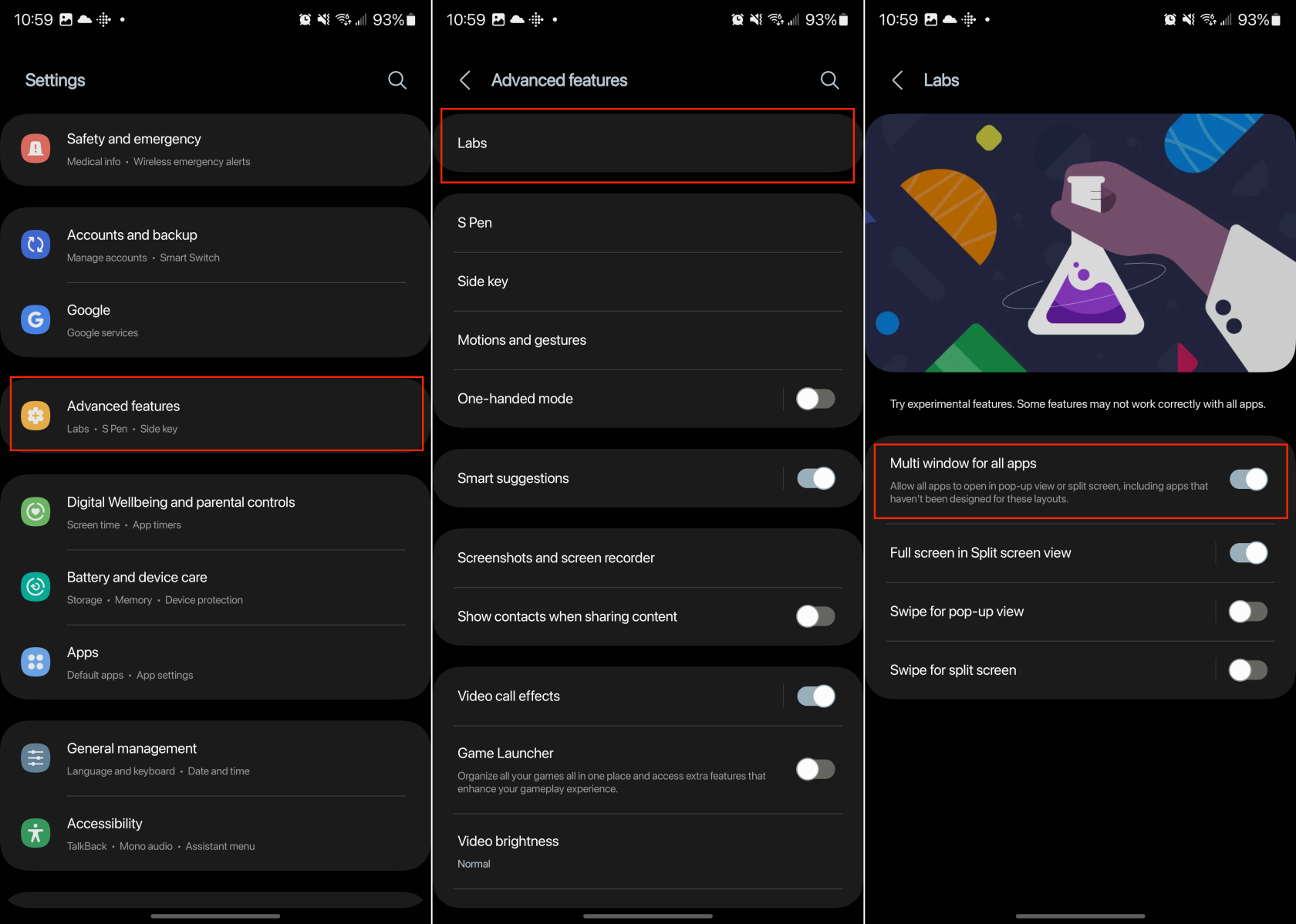 Como ativar a tela dividida ou várias janelas no Galaxy S23