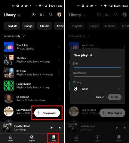 Come creare e modificare una playlist su YouTube Music