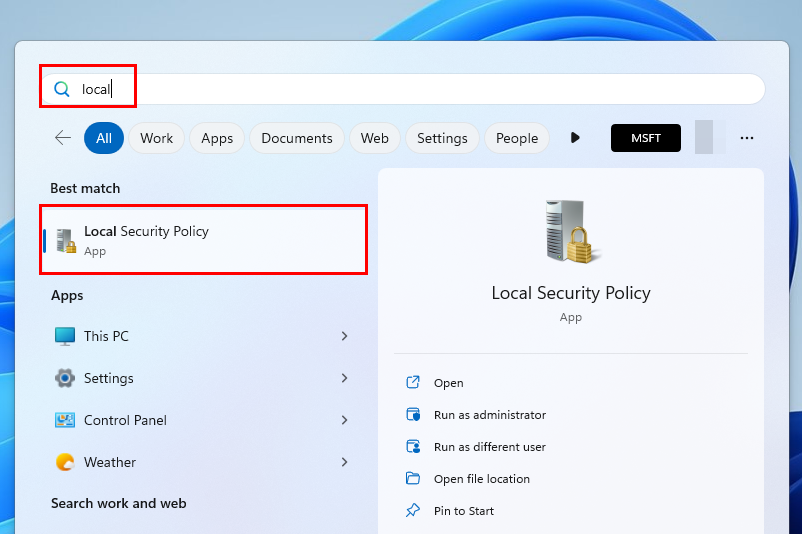 Politica de securitate locală: ce este și cum se deschide în Windows 11