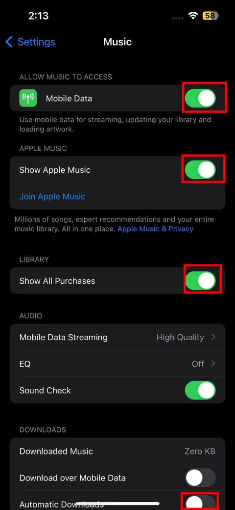 كيفية إصلاح عدم ظهور الموسيقى المشتراة من iTunes في المكتبة على iPhone