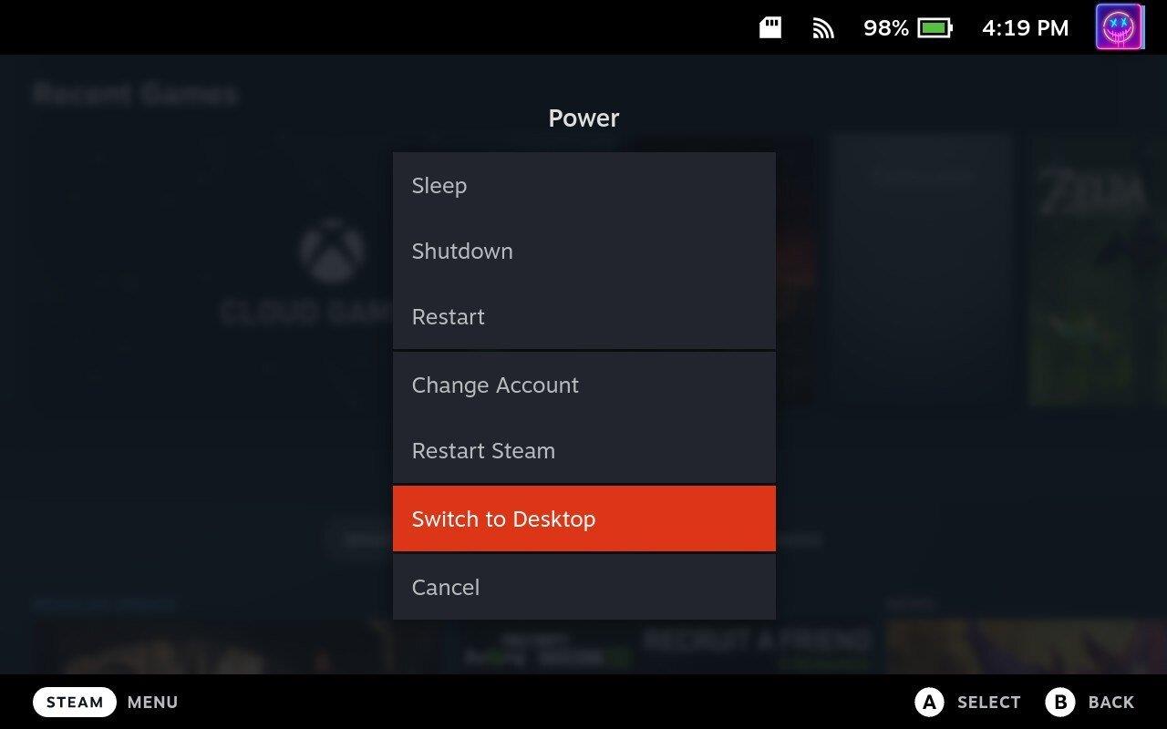 Steam Deck: So gelangen Sie in den Desktop-Modus