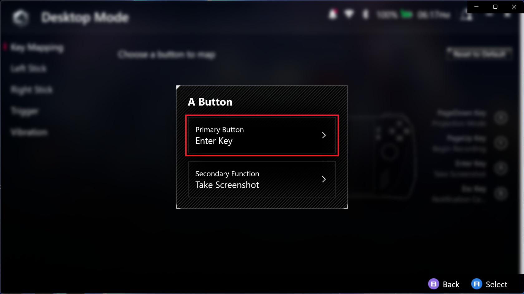 ASUS ROG Ally에서 버튼을 사용자 지정하는 방법