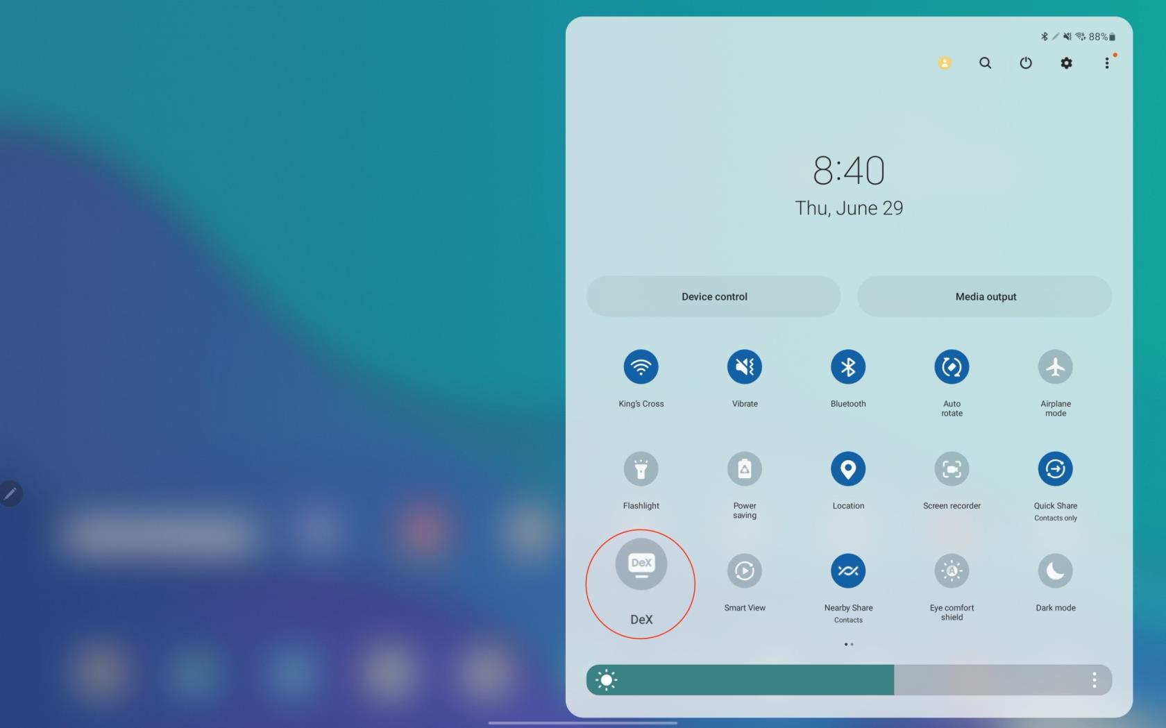 So verwenden Sie DeX mit dem Galaxy Tab S8