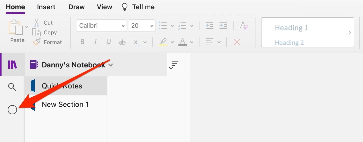 How to Access Recent Notes in OneNote