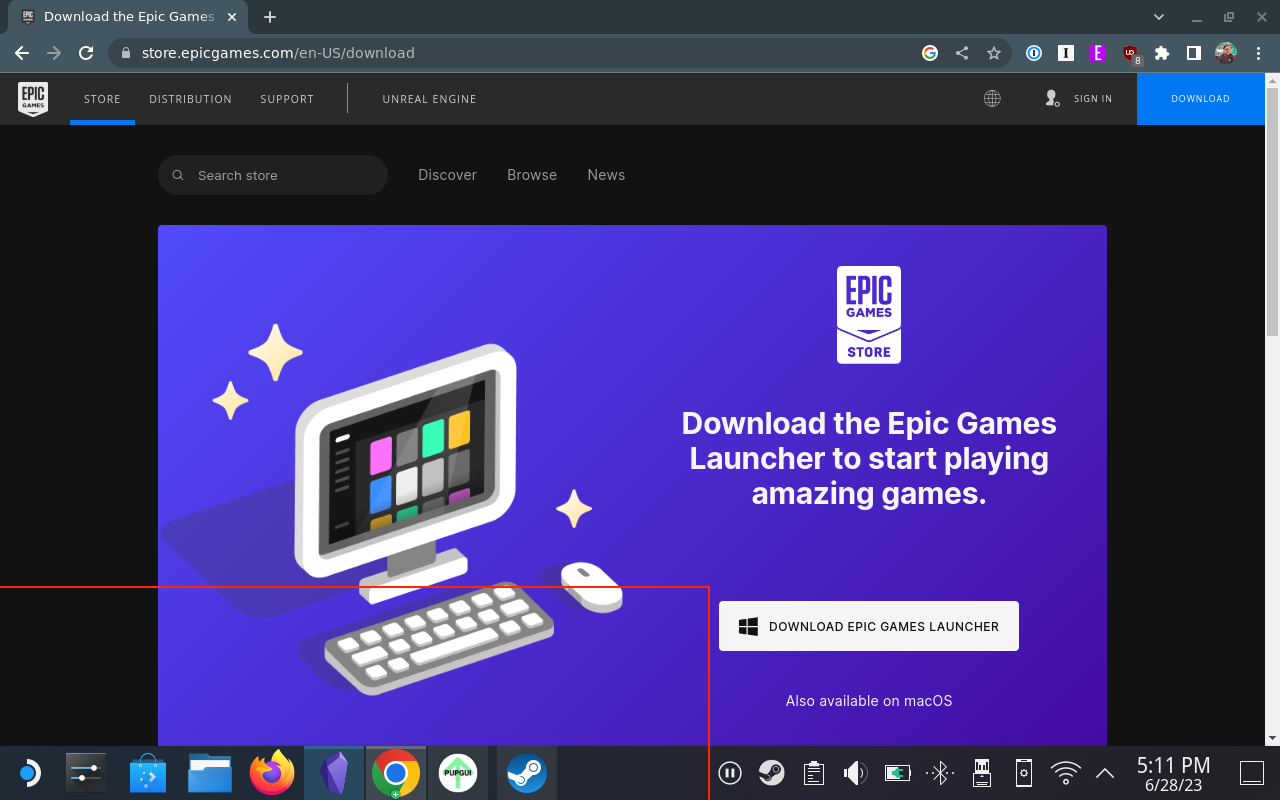 So installieren Sie den Epic Games Store auf Steam Deck