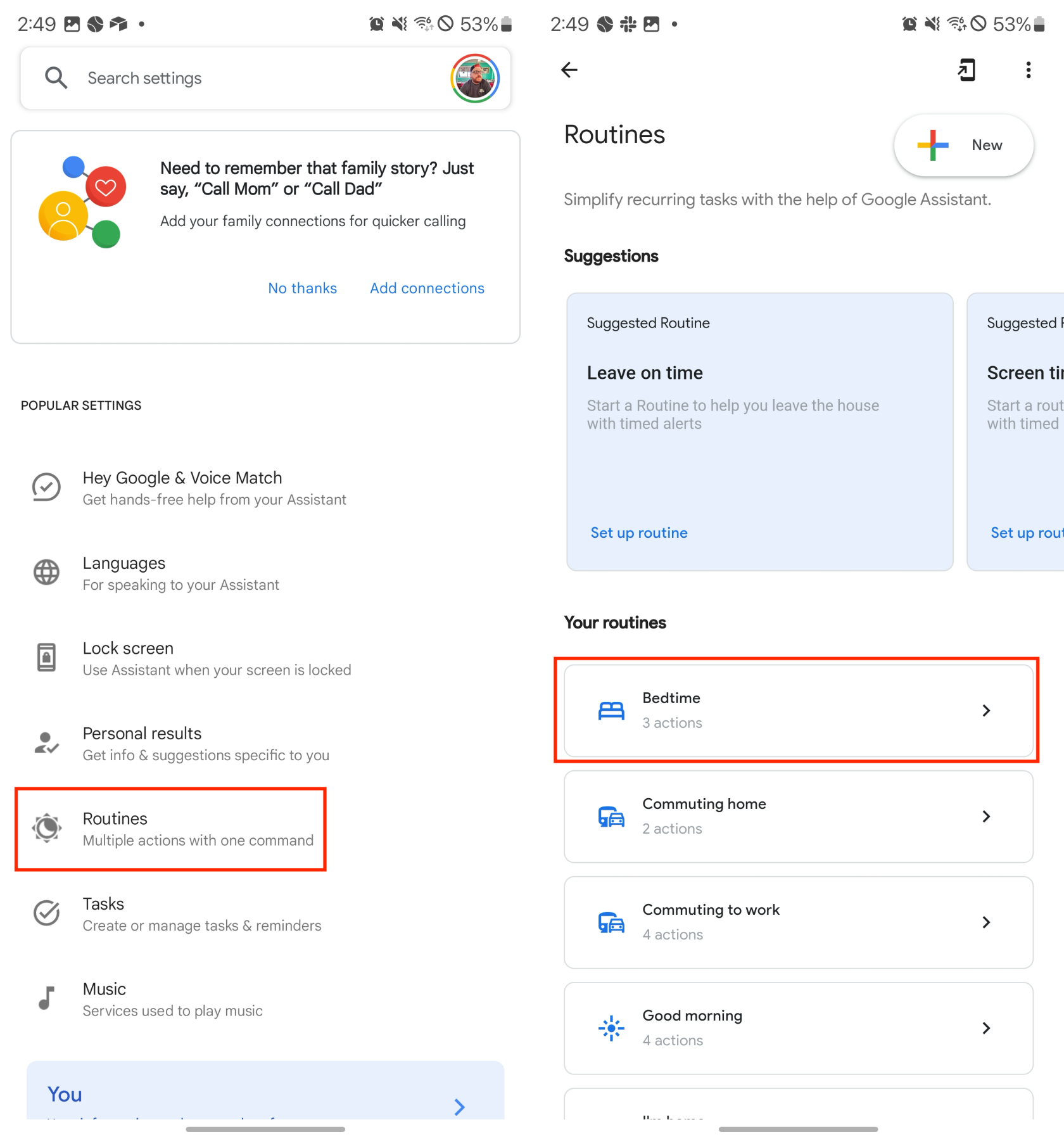 So verwenden Sie Google Assistant-Routinen auf Android