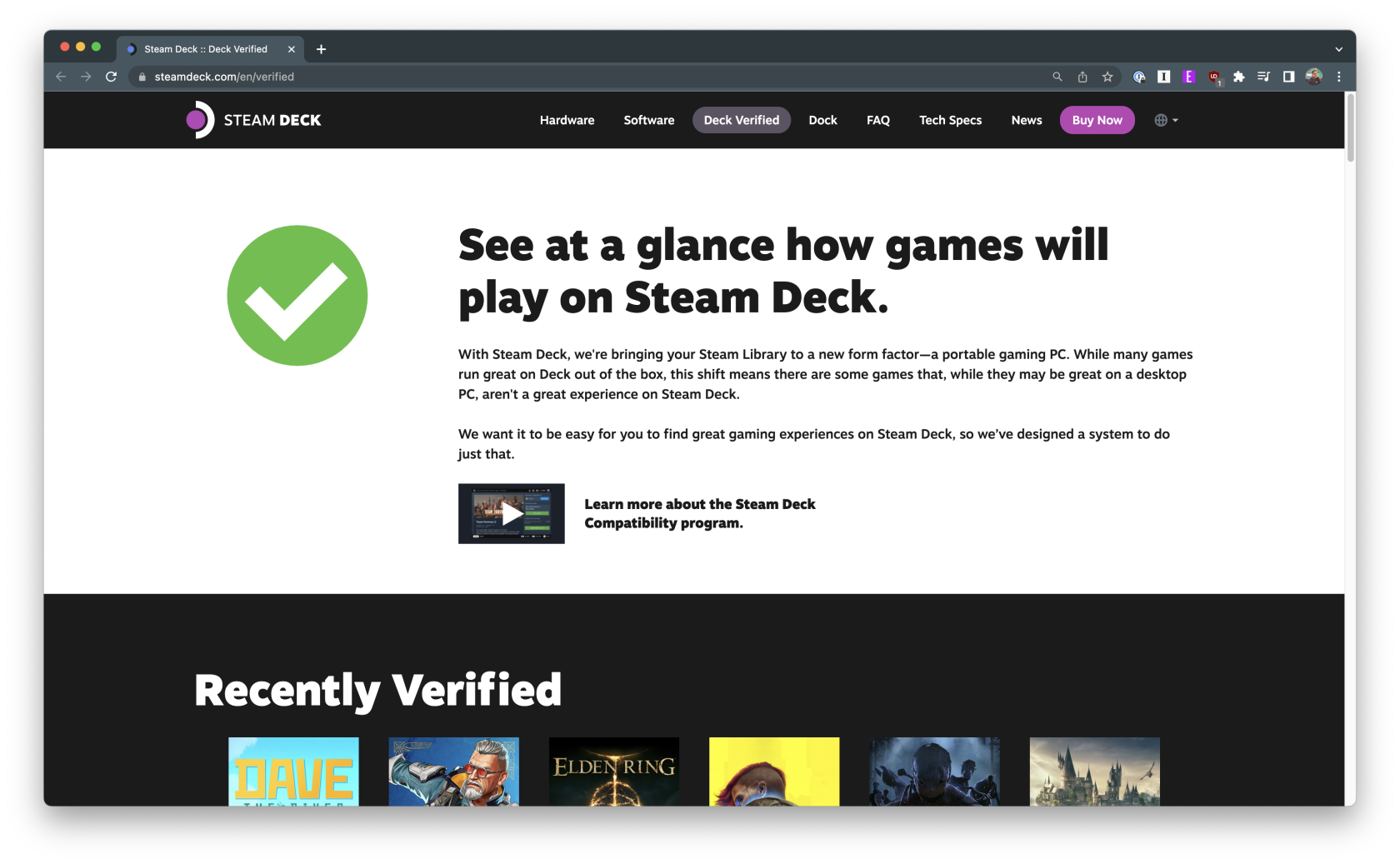 Steam Deckでのゲームの互換性を確認する方法
