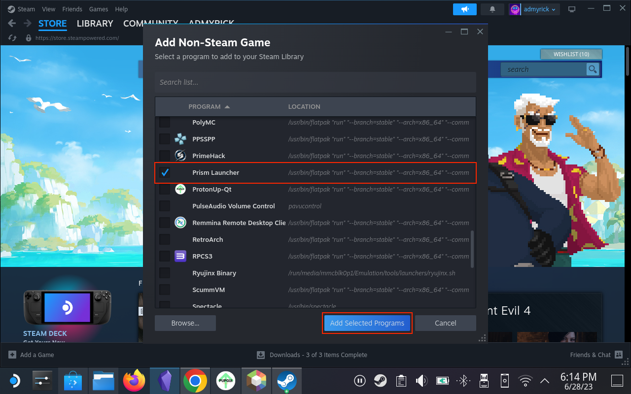 Steam デッキで Minecraft をプレイする方法