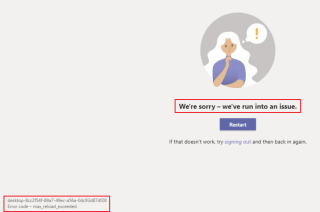 [SOLUȚIONAT] Ne pare rău, ne-am confruntat cu o problemă Microsoft Teams (2022)