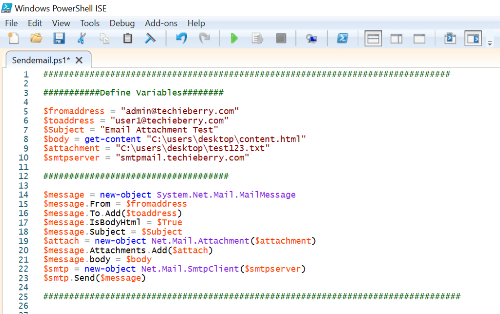 Cách gửi email có tệp đính kèm từ Powershell (2022)