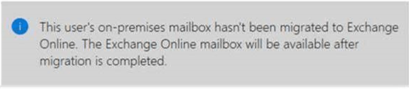 [解決済み]このユーザーのオンプレミスメールボックスは、Microsoft365でExchangeOnlineに移行されていません