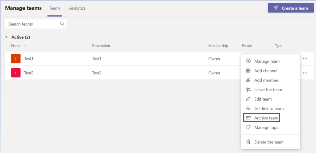 Come archiviare il team in Microsoft Teams (2022)