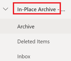 Office365アーカイブメールボックスの概要