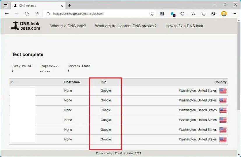 HOW TO CHECK IF NETWORK TRAFFIC IS USING DNS RESOLVER YOU SET
