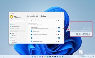 Windows 11 22H2 ajoute une option pour masquer le menu de débordement de la barre des tâches