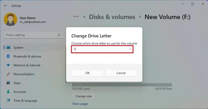 How to change drive letter on Windows 11