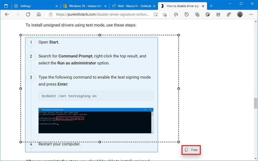 How to use Smart Copy to preserve formatting on Microsoft Edge