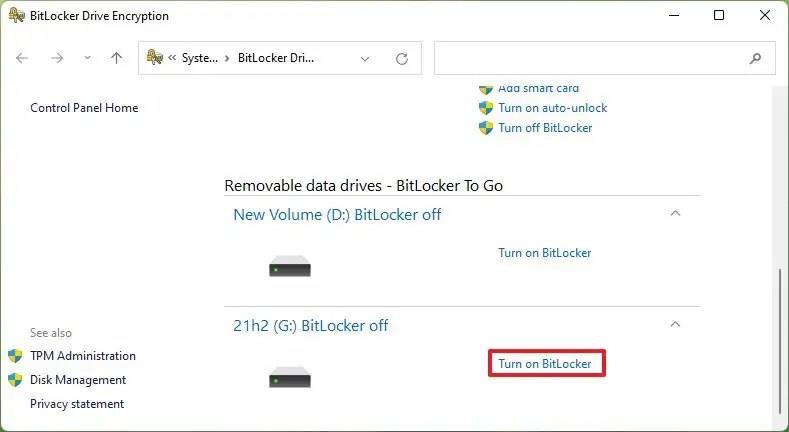 How to enable BitLocker on Windows 11