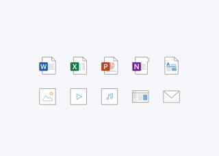 Office に新しいファイルタイプ アイコンが追加されました。