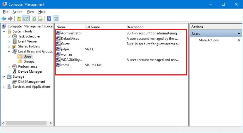 How to see all existing user accounts on Windows 10