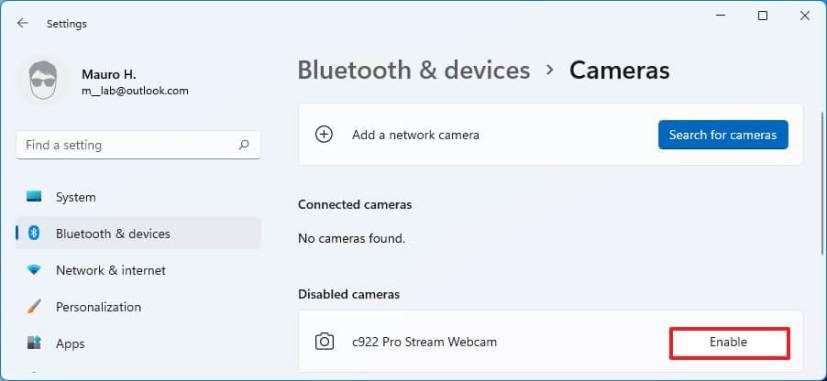 How to disable camera on Windows 11