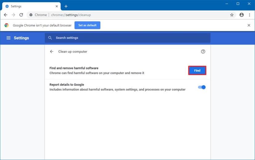 How to use Google Chrome secret antivirus on Windows 10