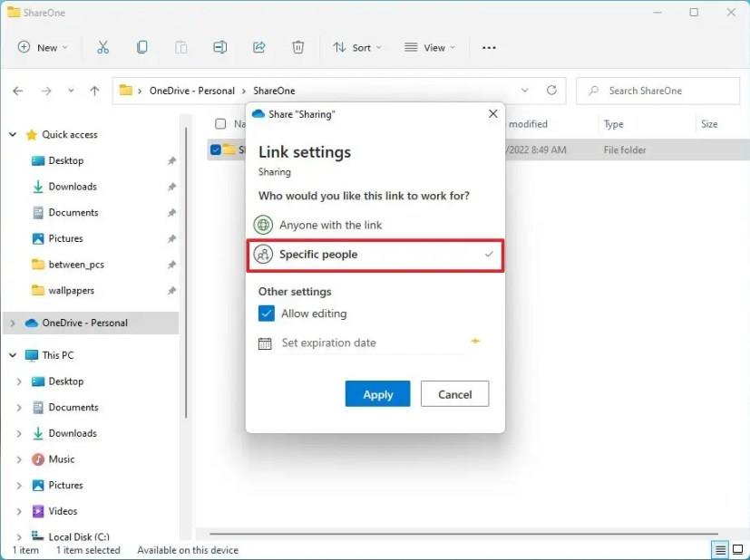 How to share files on Windows 11