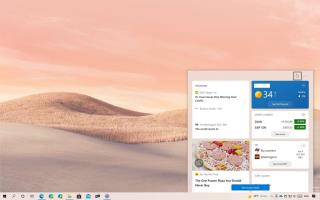Windows 10 obtiene un widget de noticias en la barra de tareas