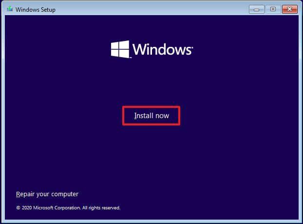Perform clean install Windows 10 on SSD from USB, ISO, boot, recovery image