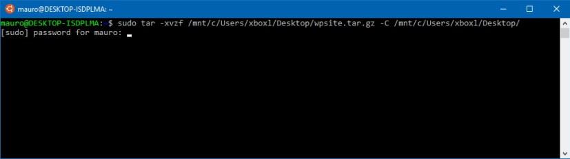 How to quickly extract .tar.gz files on Windows 10