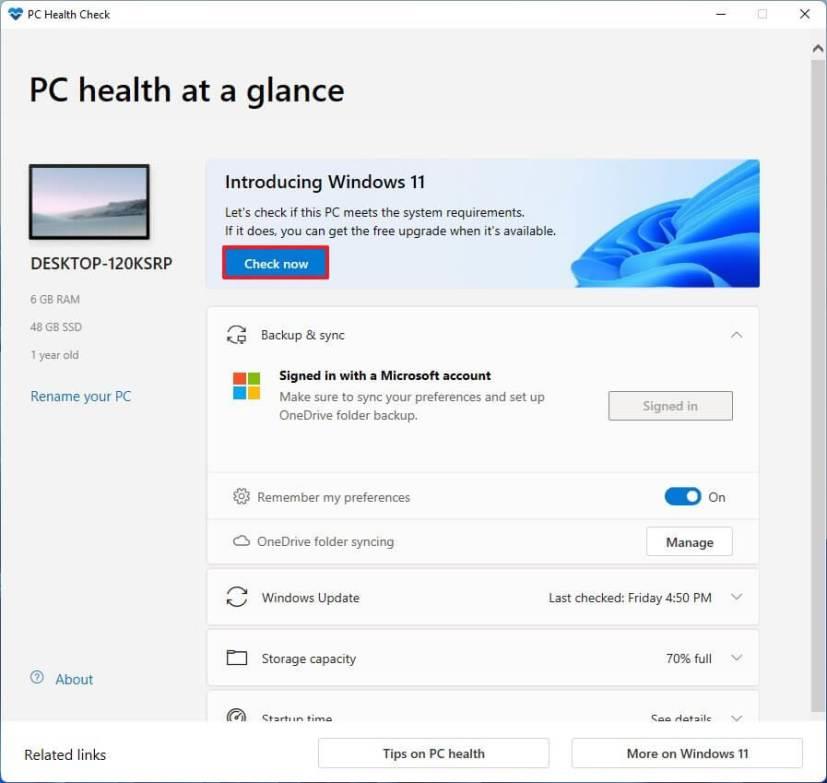 How to check PC compatibility to run Windows 11