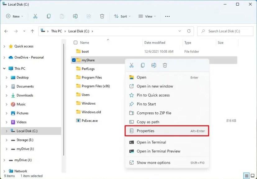 How to share files on Windows 11