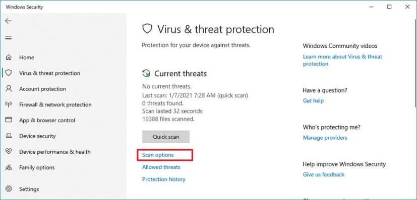 How to run full virus scan with Microsoft Defender Antivirus on Windows 10